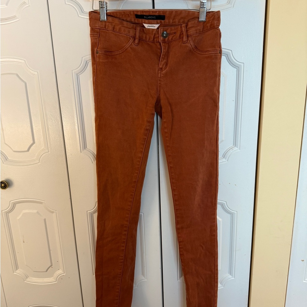 Billabong Rust Orange Skinny Jeans size 26